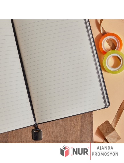 Kadife Dokulu Fitilli Tarihsiz Promosyon Defter 